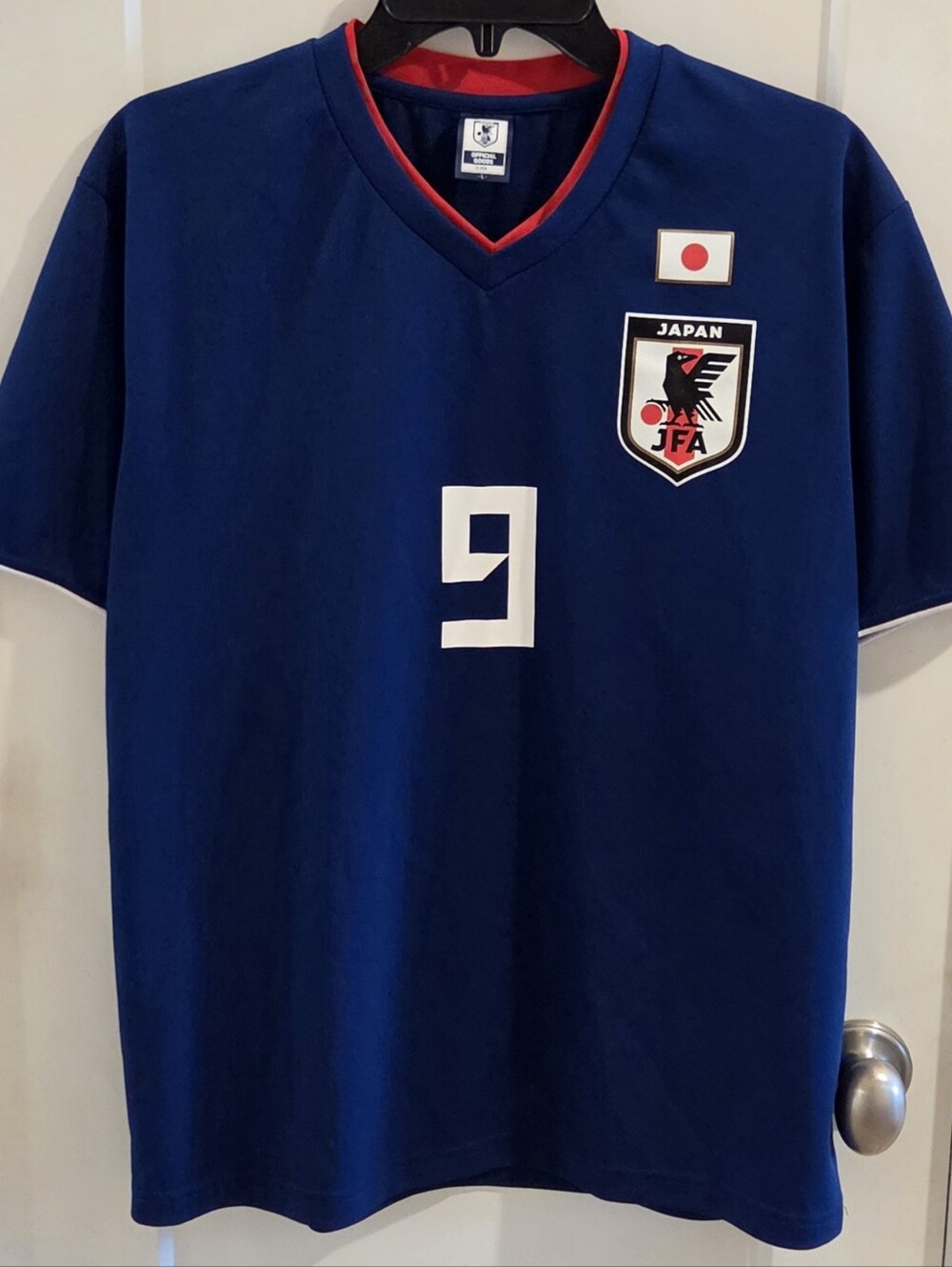 Japanese Football Association JFA Japan Soccer Jersey - #9 Okazaki - Size Large